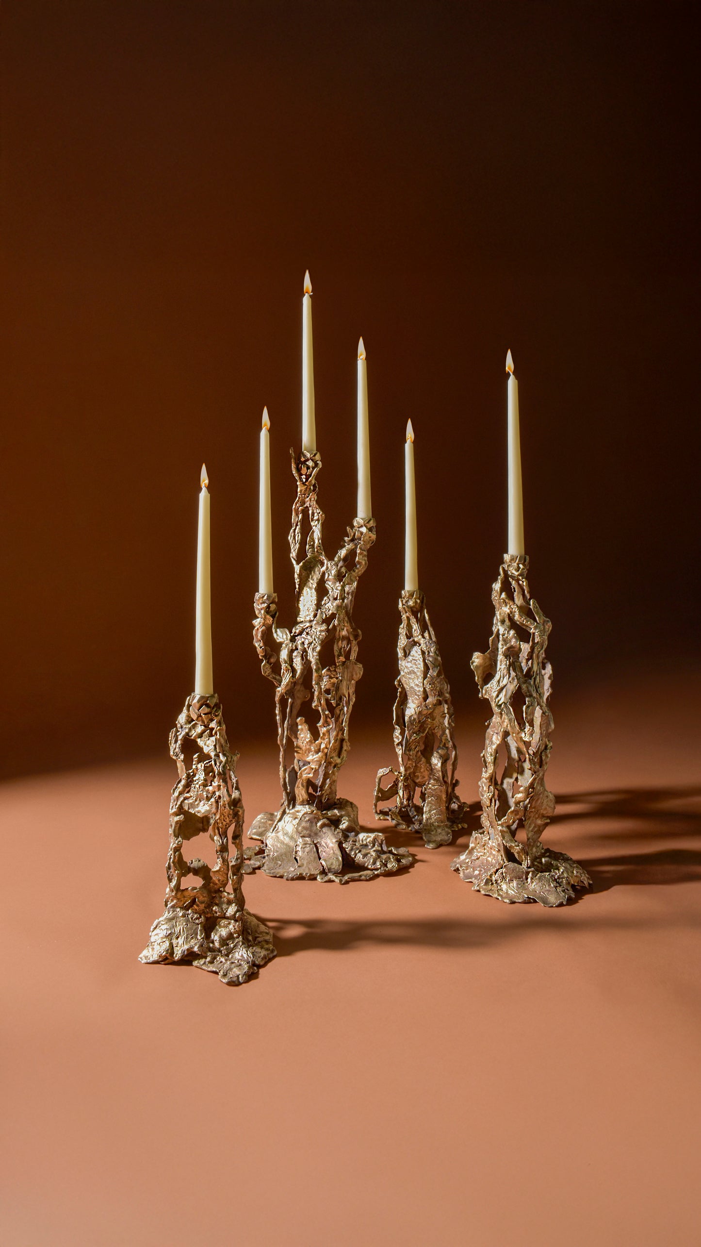 Molten Candle Stands (Set of 4)