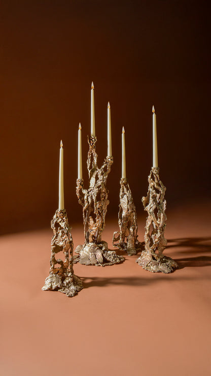 Molten Candle Stands (Set of 4)