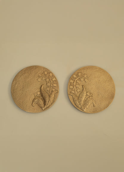 Auric Lily Coasters (Set of 2)