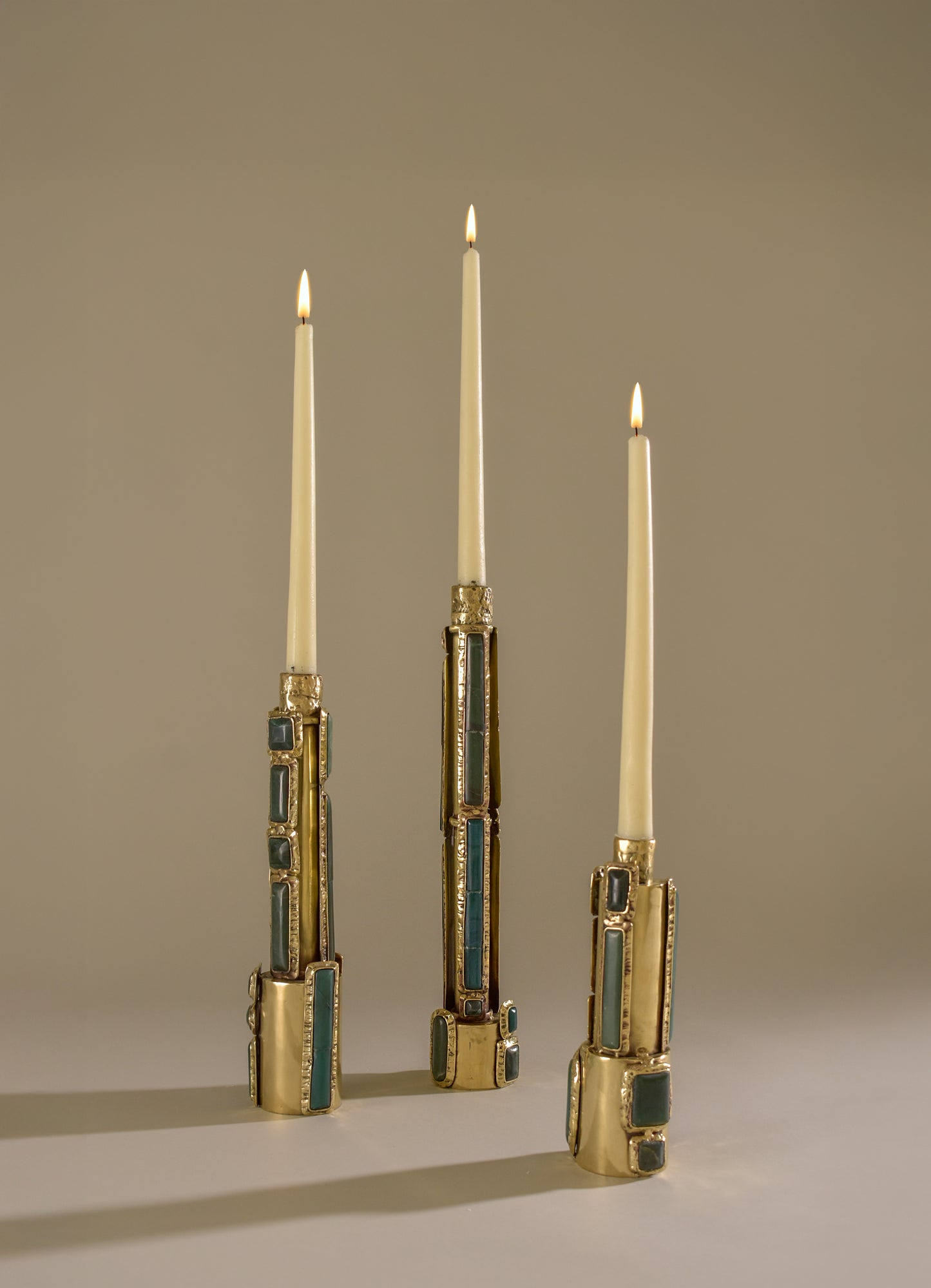 Jewel Candle Stands (Set of 3)