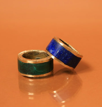 Stone Band Napkin Rings (Set of 2)