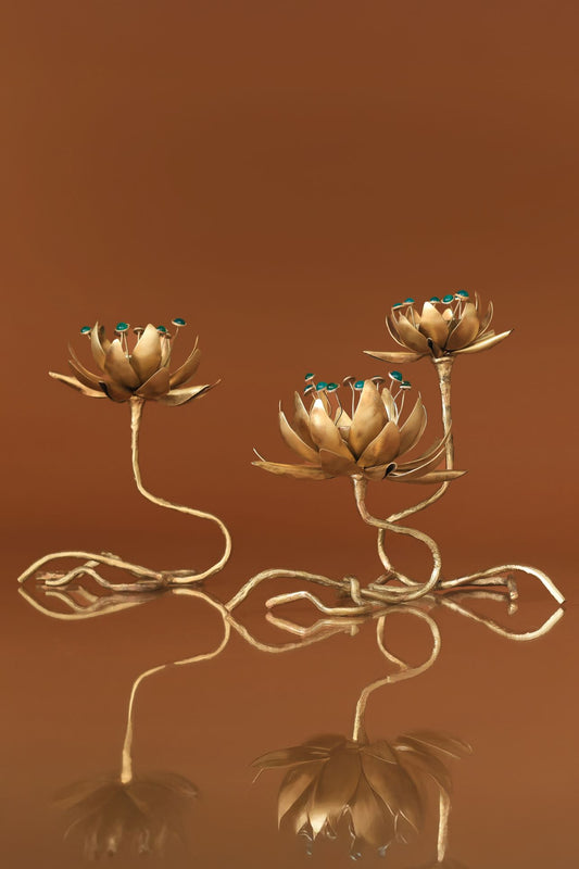 Lotus Diya (Set of 3)