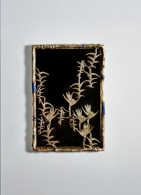 Golden Window Mirror