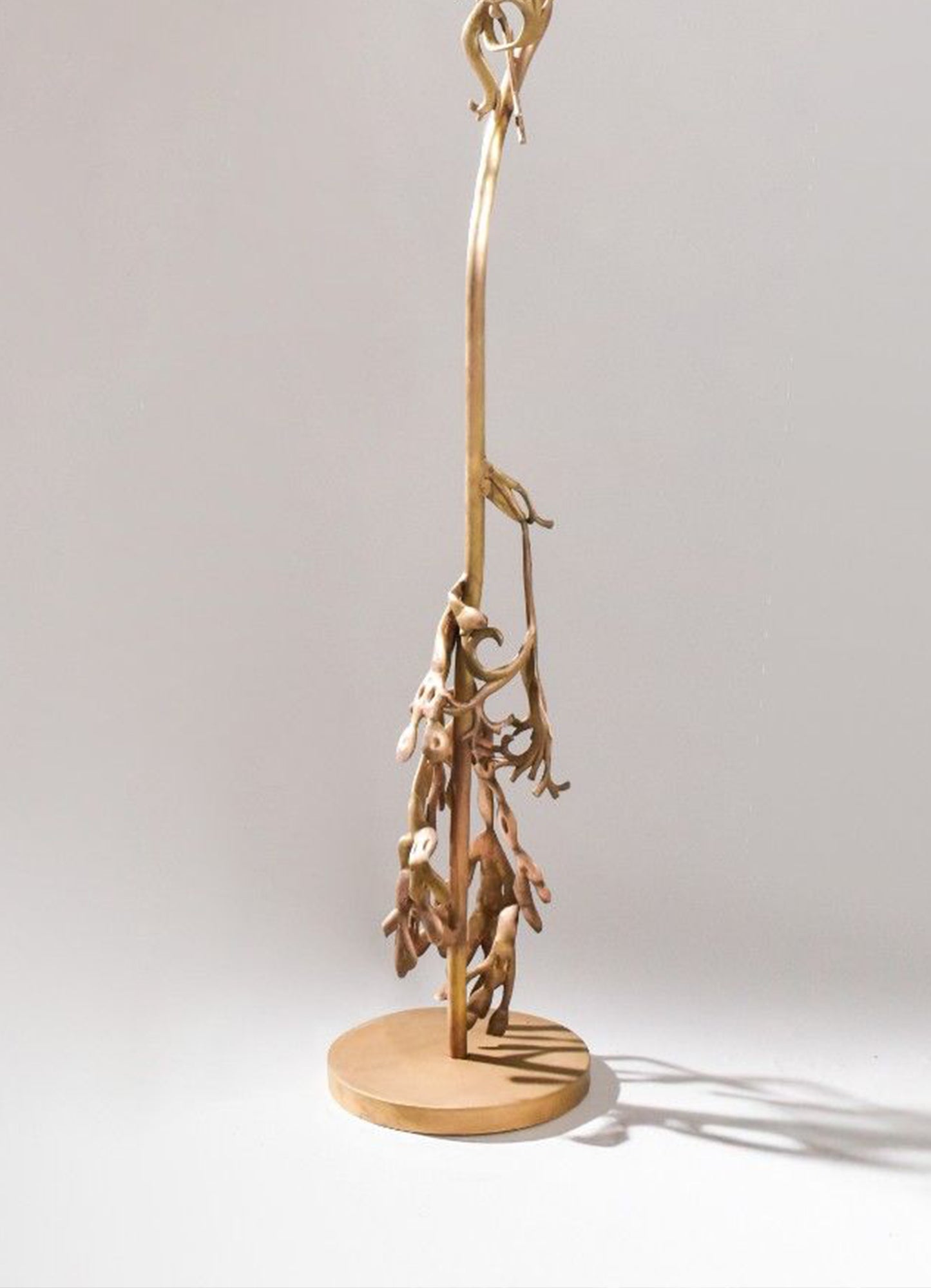 Golden Coral Floor Lamp