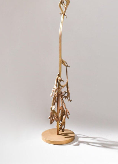 Golden Coral Floor Lamp